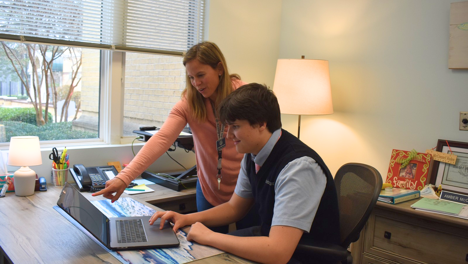 Our college counselor works closely with juniors and seniors to guide them through the college admissions process.