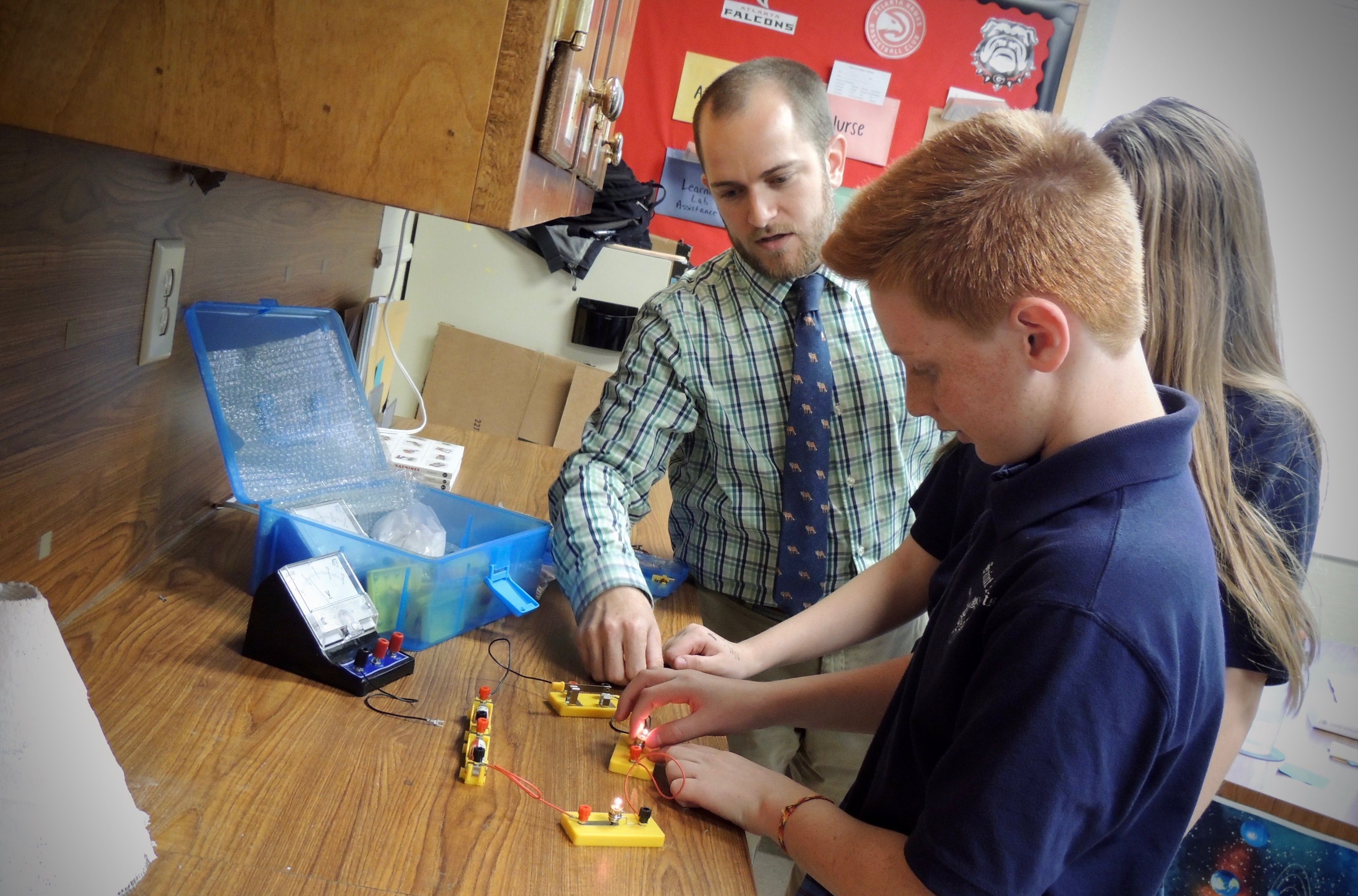 Students receive a hands-on introduction to robotics through coding, mechanics, and design, building a strong foundation in STEM at Saint Francis Middle School